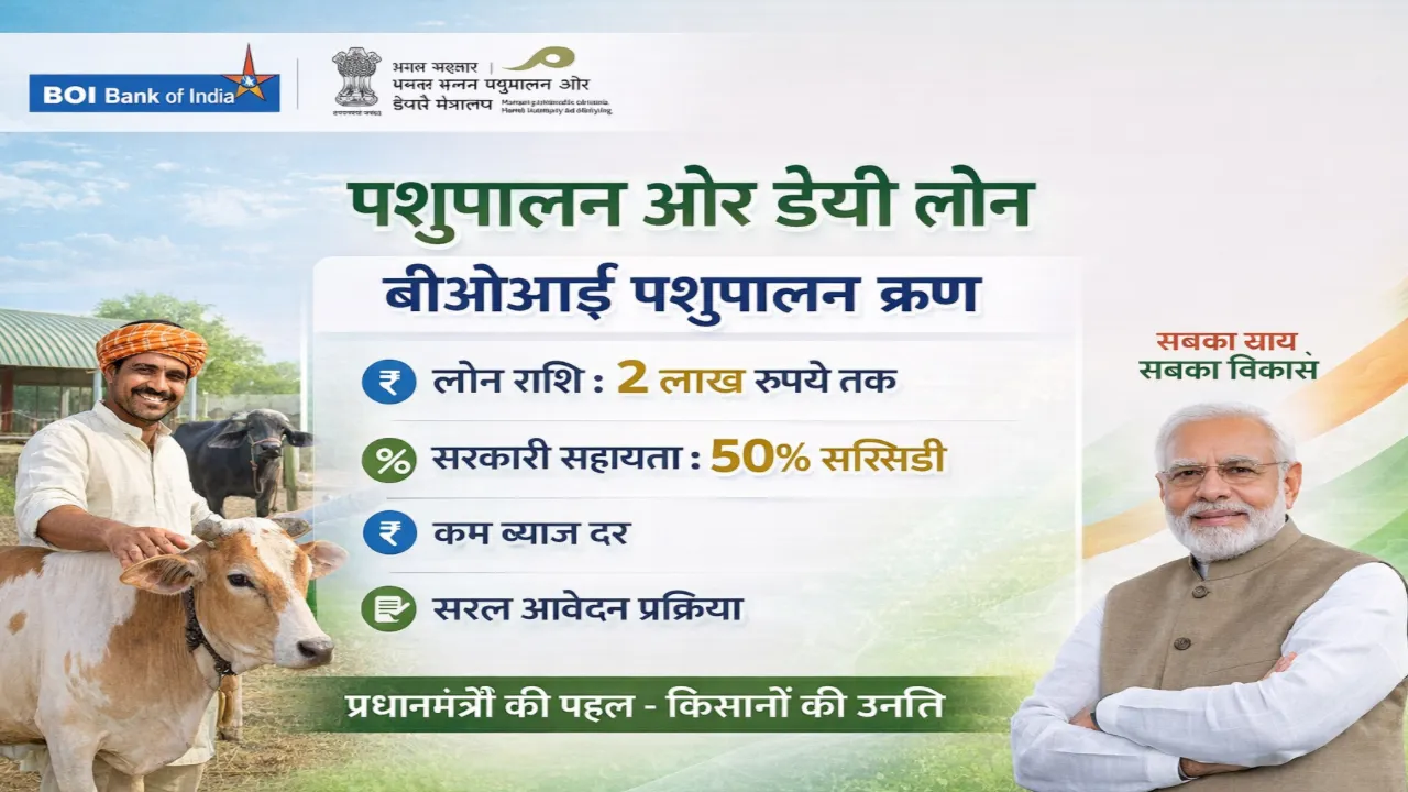 BOI Pashupalan Loan 2 Lakh