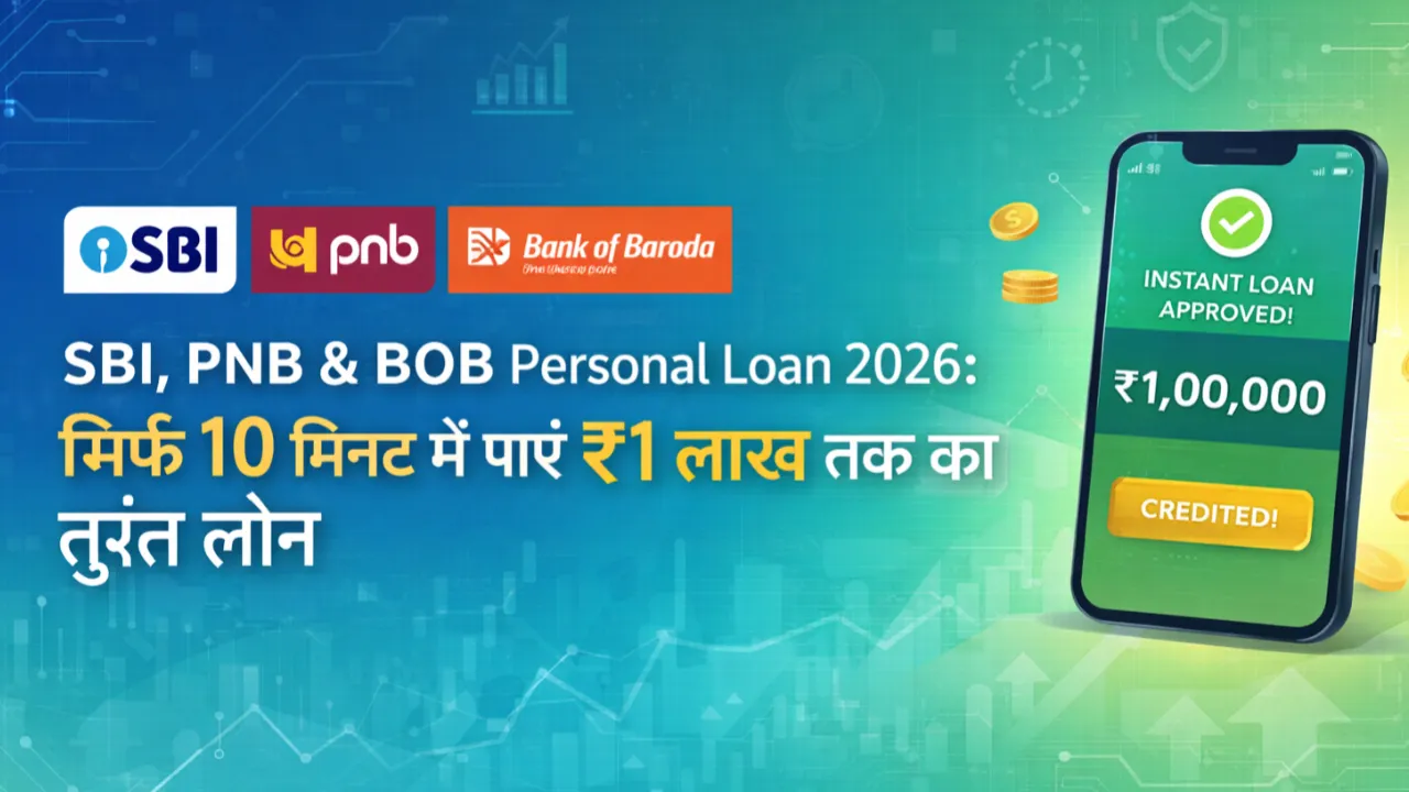 SBI, PNB & BOB Personal Loan